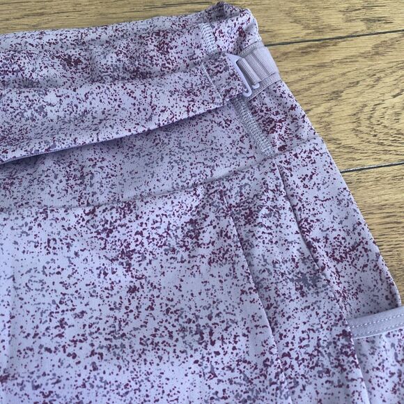 Gymshark Chalk Women's Mallow Purple Splatter Leggings Size XS Stretch Pockets - Picture 2 of 10